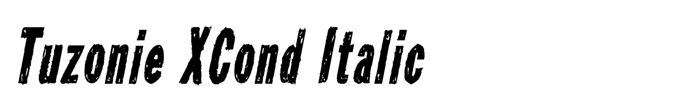 Tuzonie XCond Italic